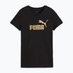 Koszulka damska PUMA ESS Metallic No. 1 Logo Tee puma black/metallic gold