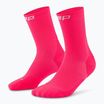 Skarpety kompresyjne damskie CEP Run Mid Cut 5.0 pink