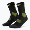 Skarpety kompresyjne damskie CEP Run Mid Cut 5.0 black/lime