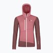 Bluza damska ORTOVOX Fleece Grid Hoody mountain rose