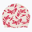 Czepek pływacki dziecięcy Speedo Slogan Print white/red