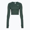 Top treningowy longsleeve damski Gymshark Vital Seamless Crop Top obsidian/gre y/marl