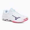 Buty do siatkówki damskie Mizuno Wave Voltage 2 white/violet indigo/camellia rose