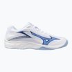 Buty do siatkówki dziecięce Mizuno Lightning Star Z7 white/bellwether blue/bel air blue