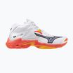 Buty do siatkówki Mizuno Wave Lightning Z8 Mid white/fiery coral 2/citrus