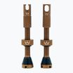 Zestaw wentyli presta Peaty's X Chris King MK2 Tubeless Valves 42 mm bourbon