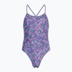 Strój pływacki jednoczęściowy dziecięcy Nike Hydrastrong Charms Multi Print Lace Up Back blue