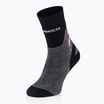 Skarpety damskie Brubeck Trekking Merino grafitowy/fuksjowy