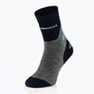 Skarpety damskie Brubeck Trekking Merino szary turkusowy
