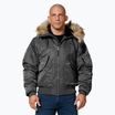 Kurtka zimowa męska Pitbull Harvest Hooded Bomber graphite