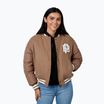 Kurtka damska Pitbull Buena Quilted Varsity brown