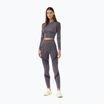 Legginsy treningowe damskie 4F F138 middle grey allover