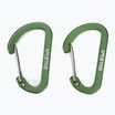 Karabinek Salewa Flat Wiregate 2 szt. green