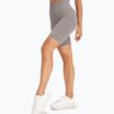 Spodenki bikery treningowe damskie Gym Glamour Push Up 2.0 ghost grey