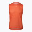 Koszulka rowerowa męska POC Air Indoor Vest zink orange