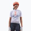 Koszulka rowerowa damska POC Essential Road Logo W hydrogen white/granite grey