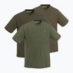 Koszulki męskie Pinewood 3-Pack 3 szt. green/h.brown/khaki