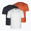 Koszulki męskie Pinewood 3-Pack 3 szt. white/pine/b.orange
