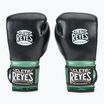 Rękawice bokserskie Cleto Reyes Velcro Sparring green metalic pistachio/black