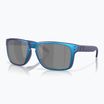 Okulary przeciwsłoneczne Oakley Holbrook XL matte cyan/blue colorshift/black polarized