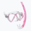 Zestaw do snorkelingu dziecięcy Mares Combo Zephir Junior pink/clear