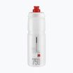 Bidon rowerowy Elite Jet 750 ml clear/red logo