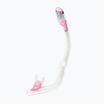 Fajka do nurkowania dziecięca Cressi Mini Dry sil. clear/pink