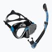 Zestaw do nurkowania Cressi Big Eyes Evolution + Alpha Ultra Dry black/blue