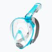 Maska pełnotwarzowa do snorkelingu Cressi Duke Dry Full Face clear/aquamarine