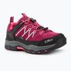 Buty trekkingowe dziecięce CMP Rigel Low Wp berry / pink fluo