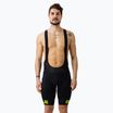 Spodenki rowerowe męskie Alé Corsa Bibshorts black/fluo yellow