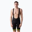 Spodenki rowerowe męskie Alé Strada Bibshorts black/fluo yellow