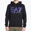 Bluza męska EA7 Emporio Armani Train Logo Series Oversize Logo Hoodie Coft black