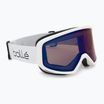 Gogle narciarskie Bollé Bedrock Plus white matte/bronze blue