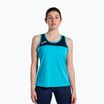 Tank top tenisowy damski Joma Montreal fluorescent turquoise/navy blue