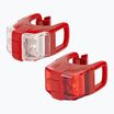 Zestaw lampek rowerowych Kellys Twins II set red