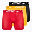 Bokserki męskie Nike Dri-Fit Essential Micro Boxer Brief 3 pary gold/picante red/black