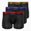 Bokserki męskie Nike Dri-Fit Essential Micro Trunk 3 pary black/royal/gold