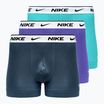 Bokserski męskie Nike Everyday Cotton Stretch Trunk 3 pary dustycactus/black/arm navy