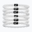 Gumki do włosów Nike Flex Hair Tie 6 szt. white/black/white