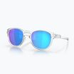 Okulary przeciwsłoneczne Oakley Latch matte clear/prizm sapphire polarized