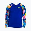 Longsleeve do pływania dziecięcy Funky Trunks Zippy Rash Vest in bloom