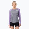 Longsleeve termoaktywny damski Mons Royale Icon Raglan grey heather/ lupin