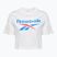 Koszulka damska Reebok Identity Big Logo Crop Tee white/coral/blue