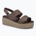 Sandały damskie Crocs Brooklyn Low Wedge mocha/muschroom