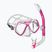Zestaw do snorkelingu Mares Ridley pink/white/clear
