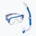 Zestaw do snorkelingu Mares Keewee Splash blue/white/clear