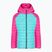 Kurtka dziecięca Columbia Powder Lite Hooded geyser/pink ice