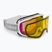 Gogle narciarskie damskie Giro Moxie white & grey chute/ amber pink/yellow