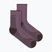 Skarpety damskie Icebreaker Merino Hike+ Ultralight Quarter grey plum/bittersweet